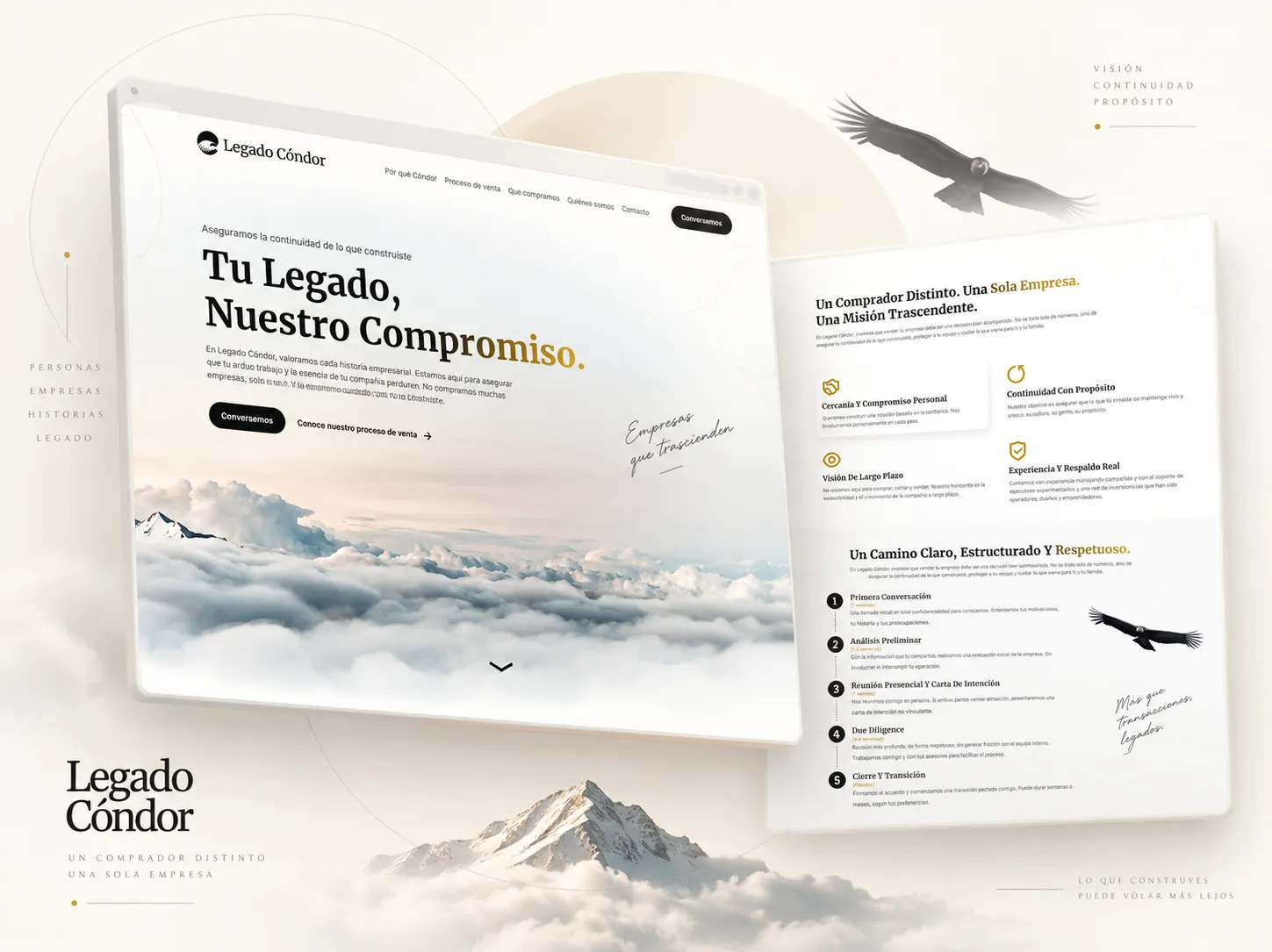 Redesign of the Legado Cóndor website